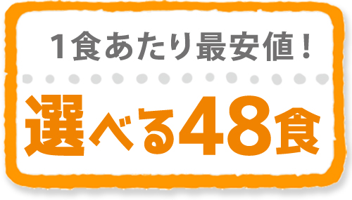 最安値 選べる48食