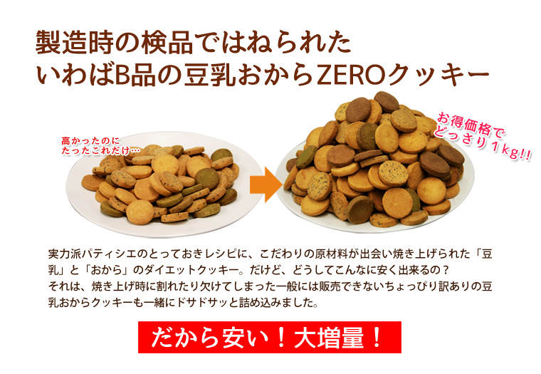 豆乳おからZEROクッキー10種 ダイエット食品 ダイエットクッキー ダイエット 健康食品 ダイエットフード 低カロリー 置き換え ダイエット 満腹 低GI 訳あり ダイエットクッキー 豆乳おからクッキー おからクッキー